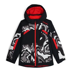 SPYDER BOYS LEADER JACKET-BLACK COMBO