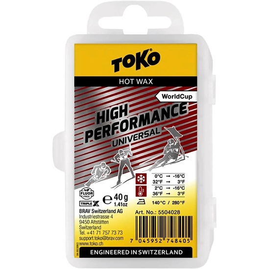 TOKO Triplex World Cup High Performance Universal, 40g, červený parafín